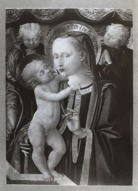 Anonimo — Machiavelli Zanobi - sec. XV - Madonna con Bambino e due angeli — insieme